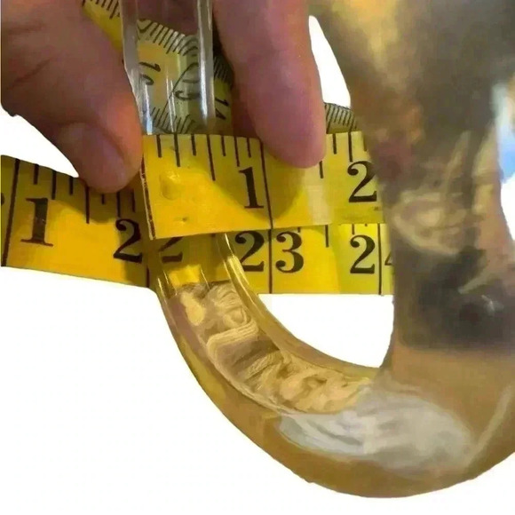 Clear Lucite Wave Bangles - Picture 8 of 12